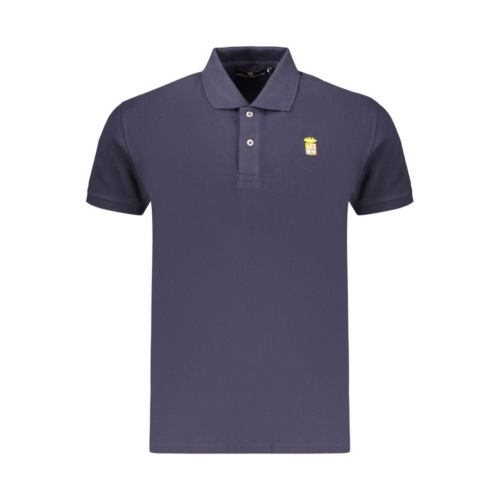 Marina Militare Blue Cotton Men's Polo Shirt | Regal Royce