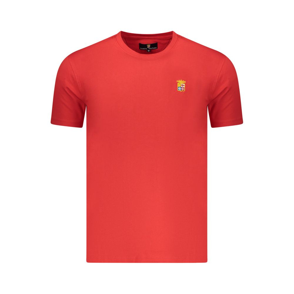 Marina Militare Rosso Cotton Men's T-Shirt | Regal Royce