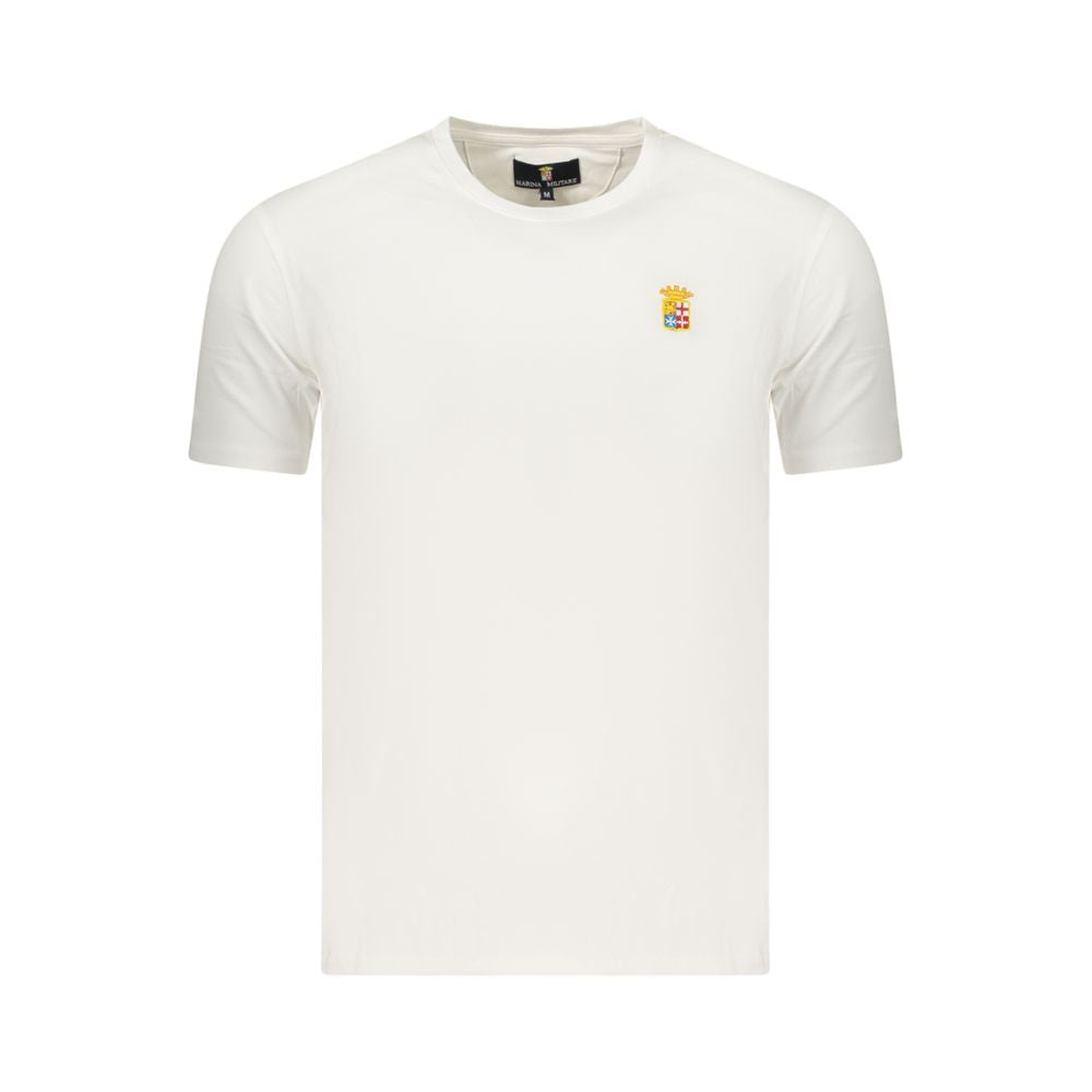 Marina Militare Bianco Cotton Men's T-Shirt | Regal Royce