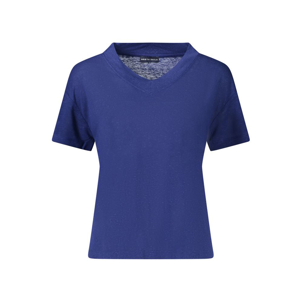 North Sails Blue Viscose Woman T-Shirt | Regal Royce