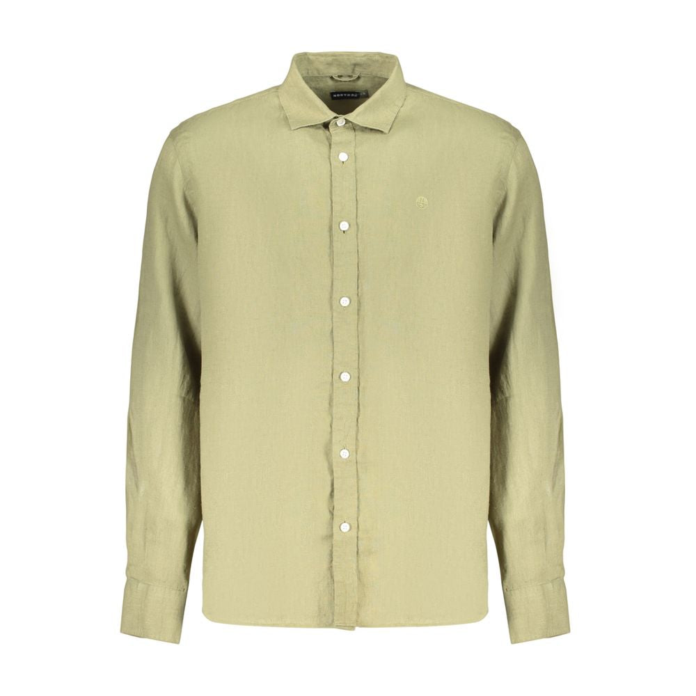 North Sails Green Linen Men's Shirt | Regal Royce
