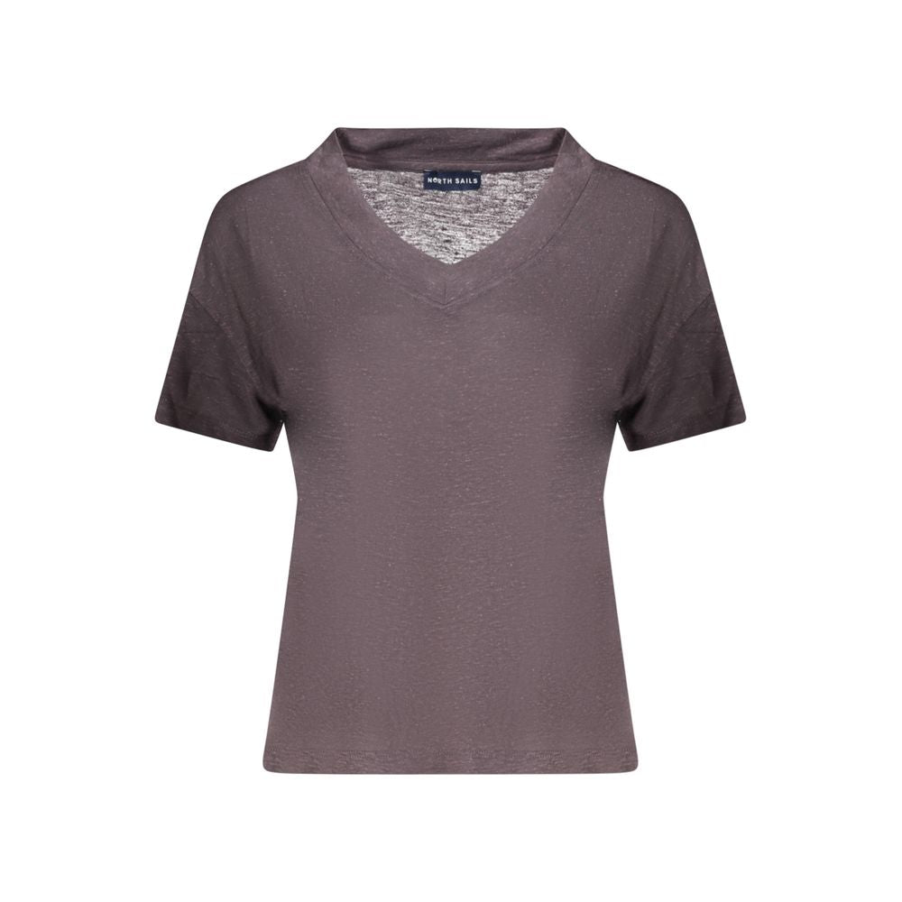 North Sails Gray Viscose Women T-Shirt | Regal Royce