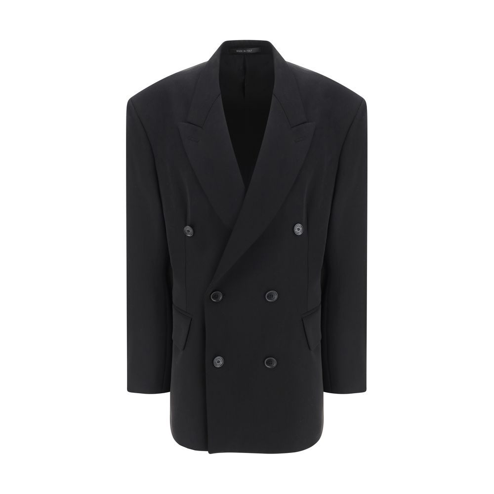 Balenciaga Black Wool Oves Aries Blazer | Regal Royce