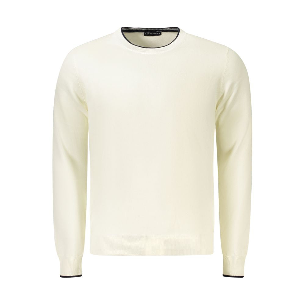 North Sails White Cotton Men Jumper | Regal Royce