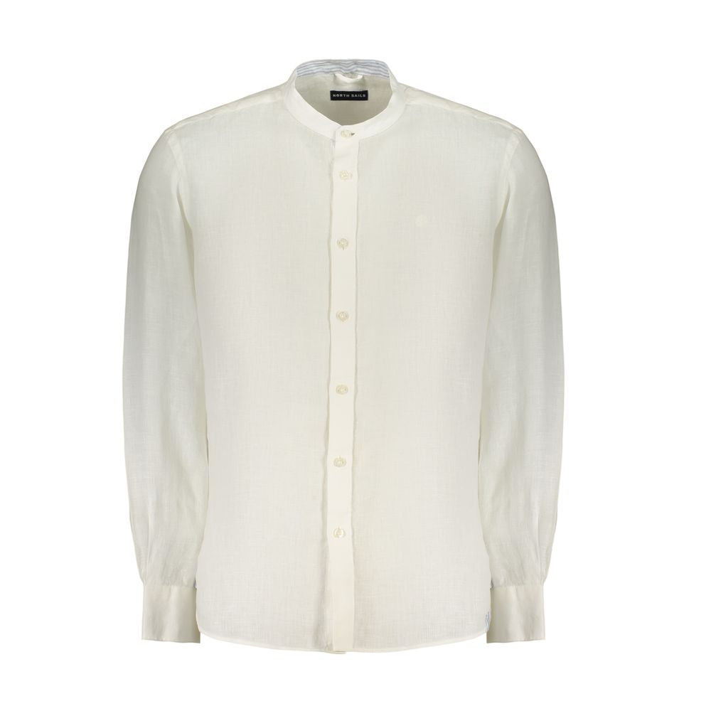 North Sails White Linen Men's Shirt | Regal Royce