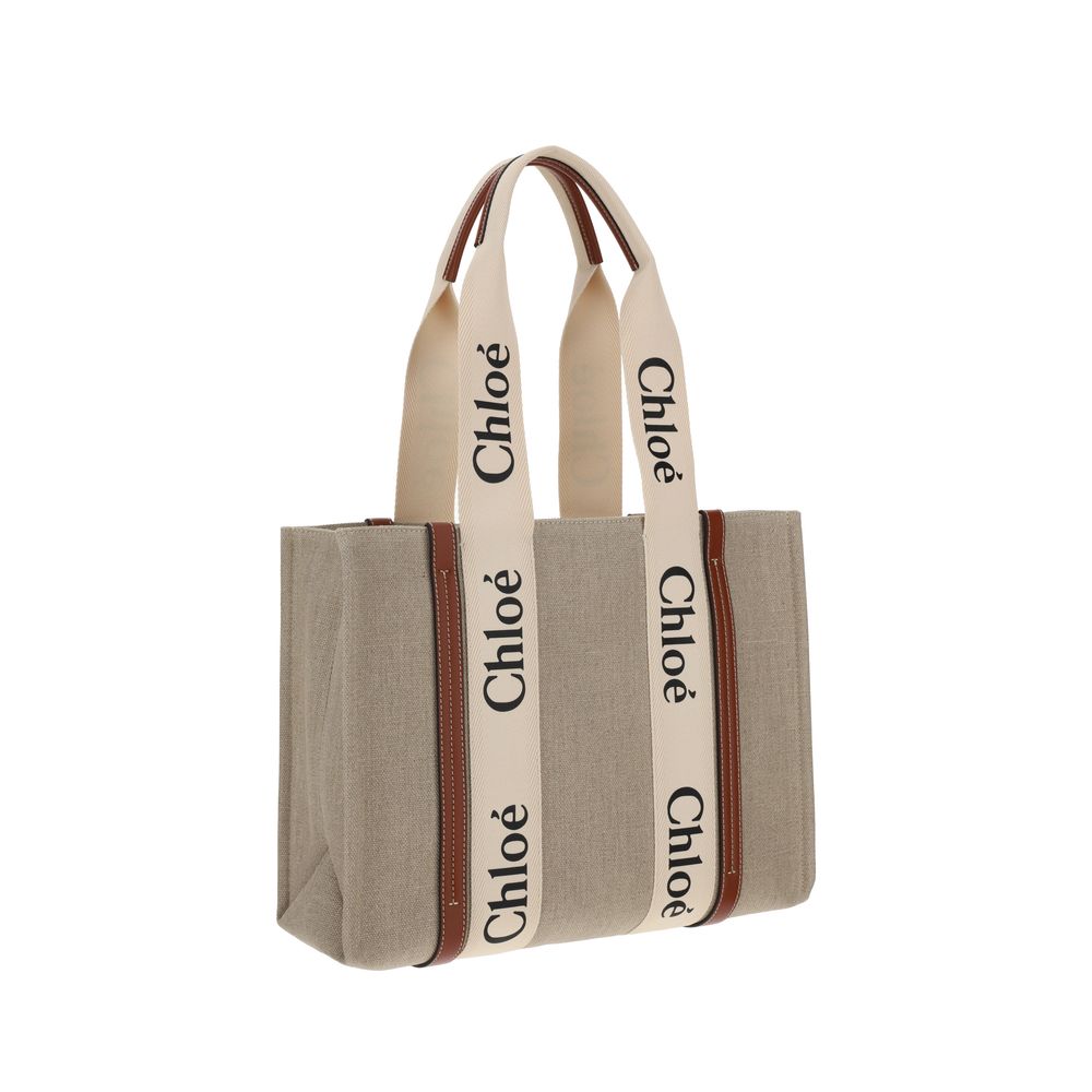 Chloé Beige Linen Handbag | Regal Royce