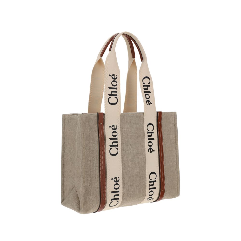 Chloé Beige Linen Handbag | Regal Royce