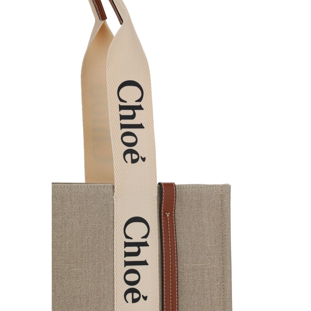Chloé Beige Linen Handbag | Regal Royce
