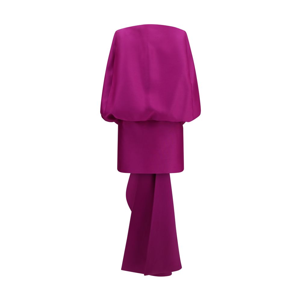 Balenciaga Purple Wool Oves Aries Cocktail Dress | Regal Royce