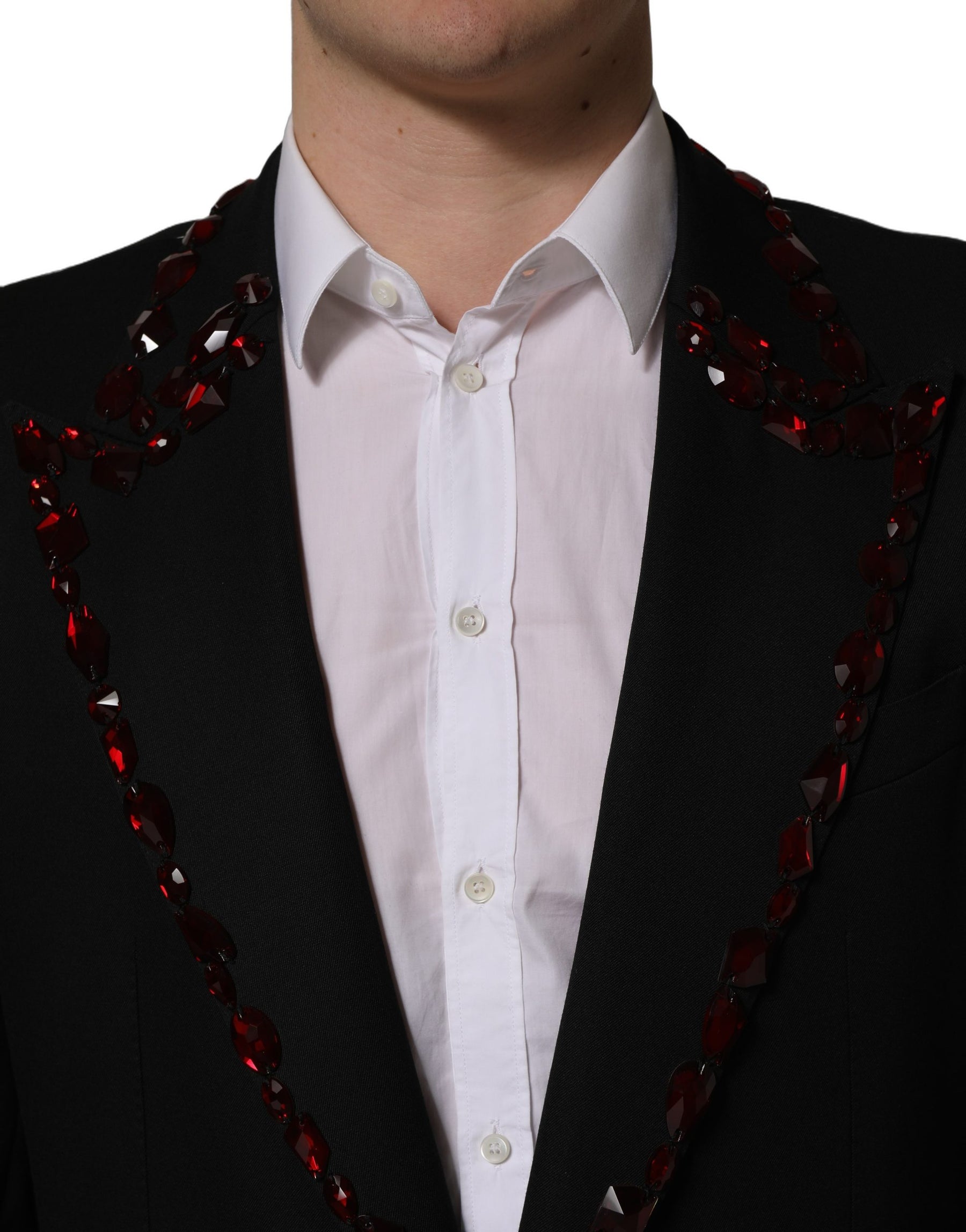 Dolce & Gabbana Black Crystal Embellished 2 Piece Suit | Regal Royce