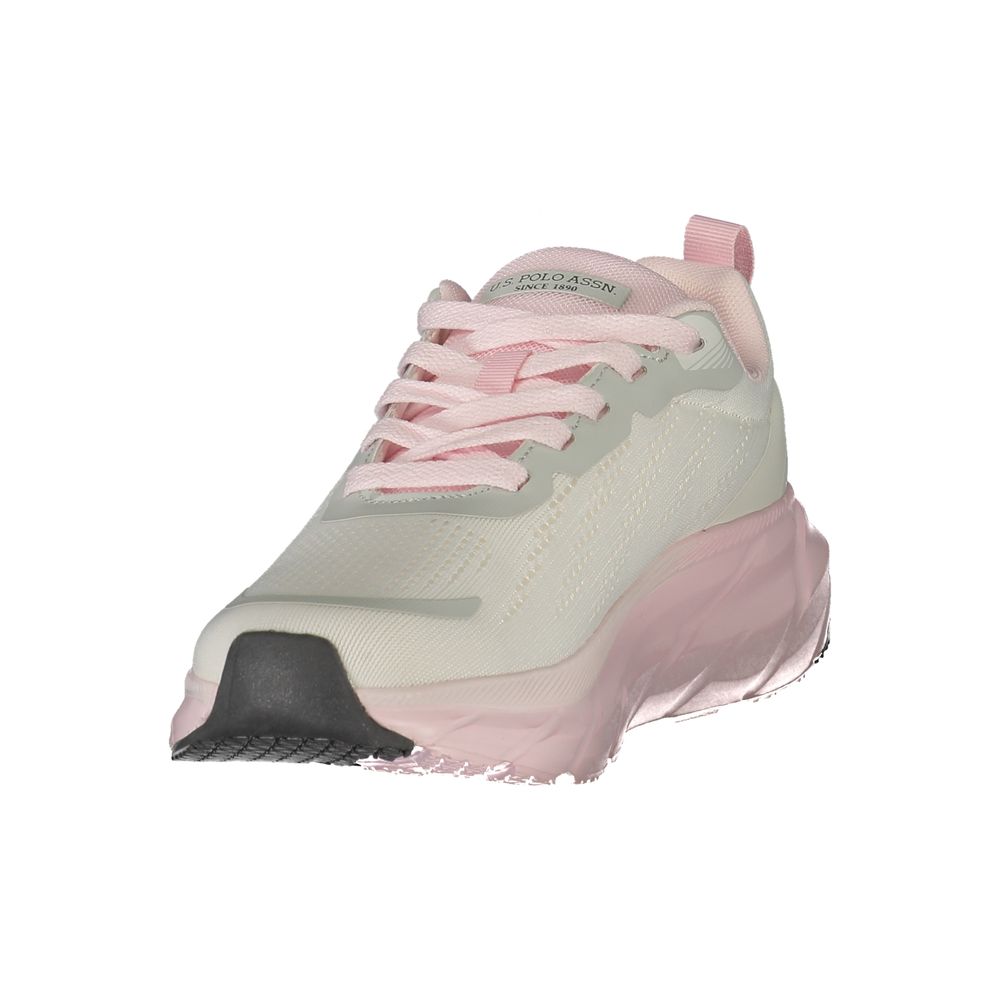 U.S. POLO ASSN. White Polyurethane Women's Sneaker | Regal Royce