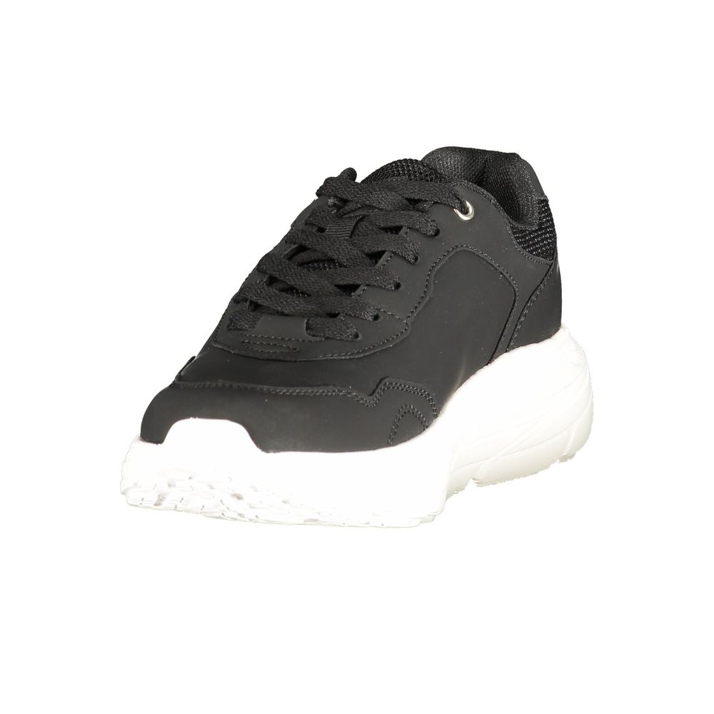 U.S. POLO ASSN. Black Polyurethane Women's Sneaker | Regal Royce