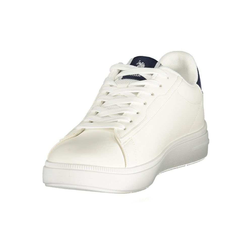 U.S. POLO ASSN. White Polyurethane Men's Sneaker | Regal Royce