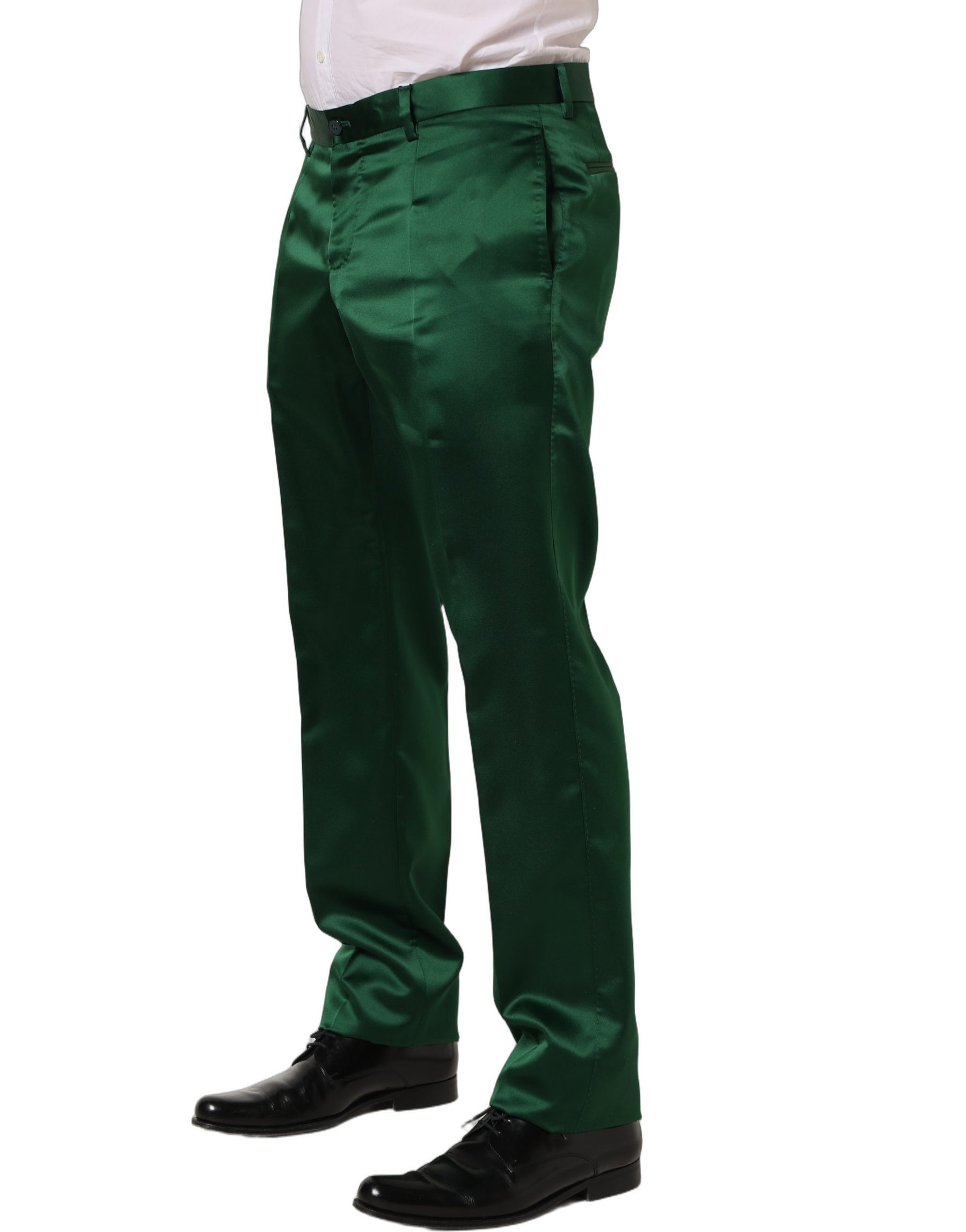 Dolce & Gabbana Dark Green Tapered Leg Dress Trouser Pants | Regal Royce