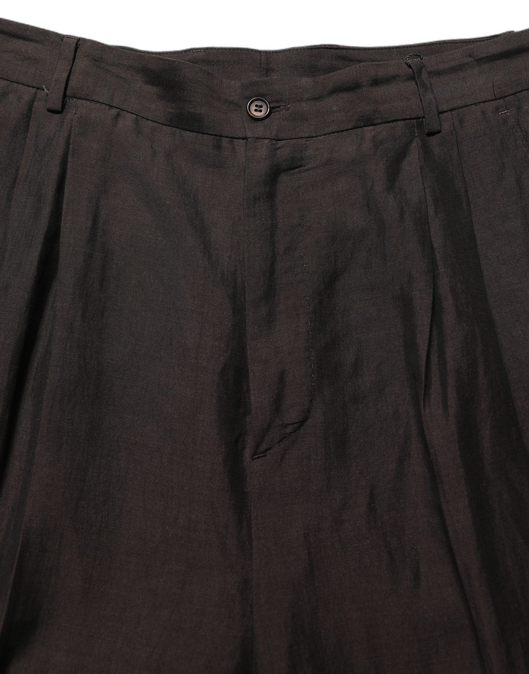 Dolce & Gabbana Brown Linen Straight Men Dress Trouser Pants | Regal Royce
