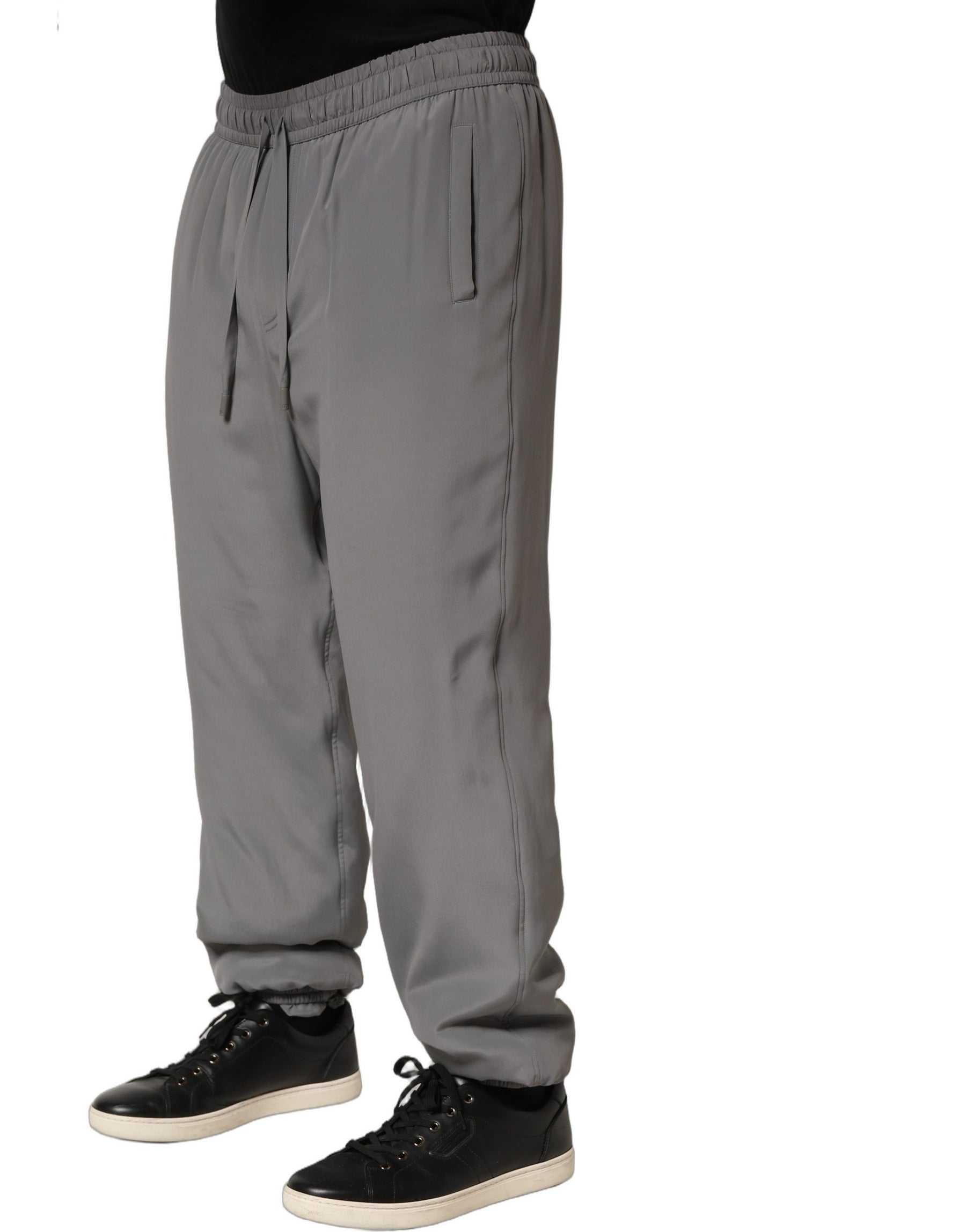 Dolce & Gabbana Gray Cotton Jogger Sweatpants Trouser Pants | Regal Royce