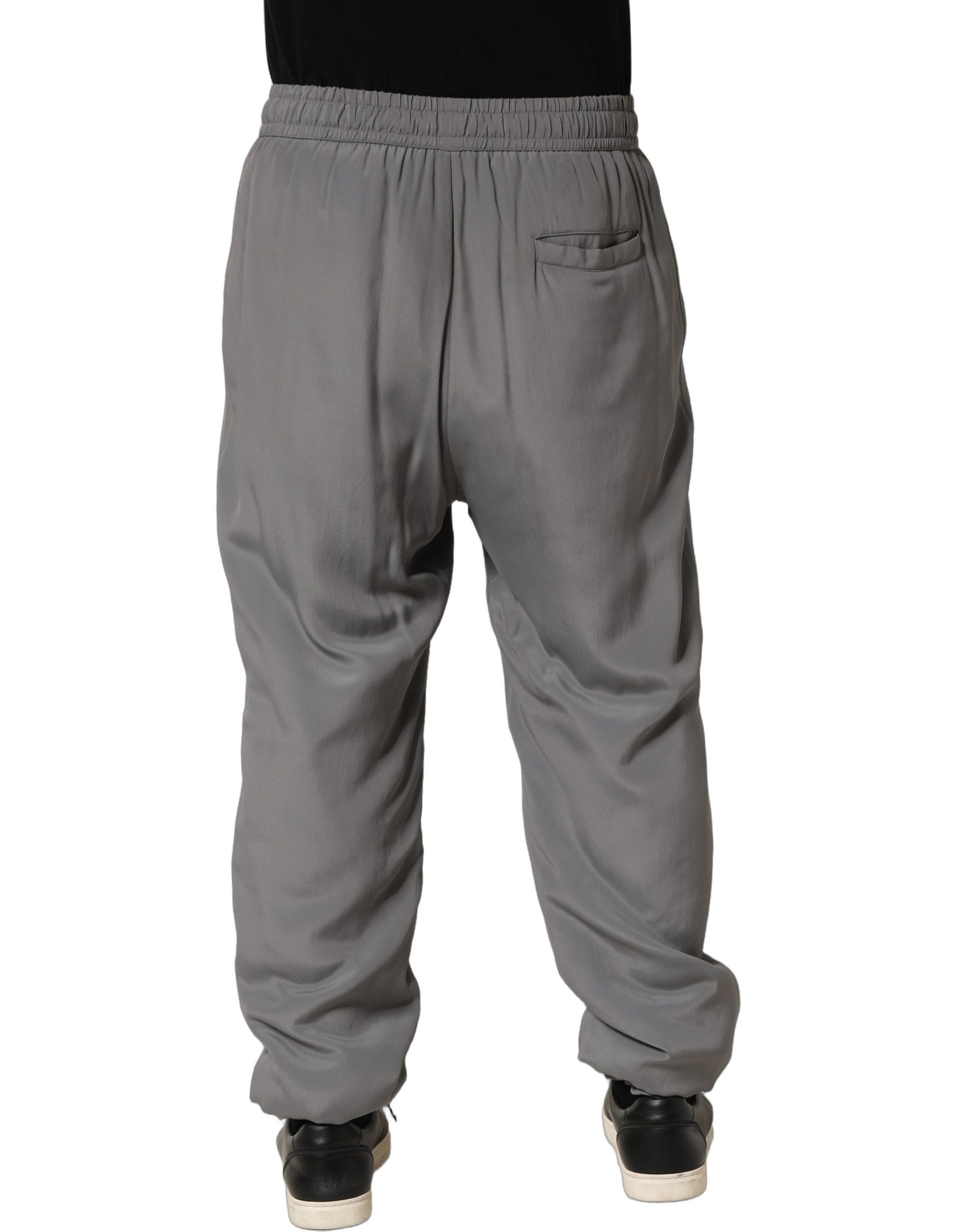 Dolce & Gabbana Gray Cotton Jogger Sweatpants Trouser Pants | Regal Royce