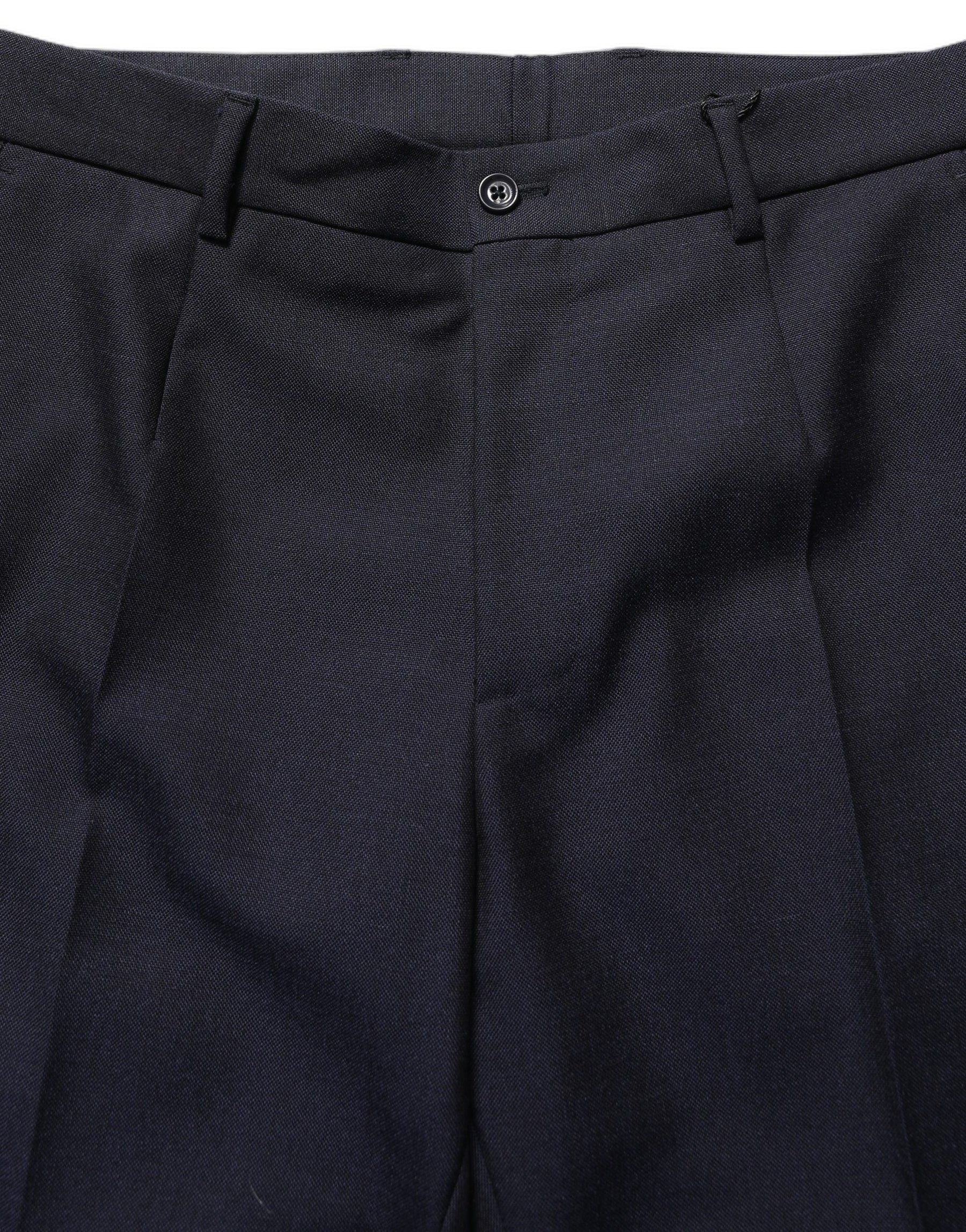 Dolce & Gabbana Black Wool Tapered Leg Dress Trouser Pants | Regal Royce