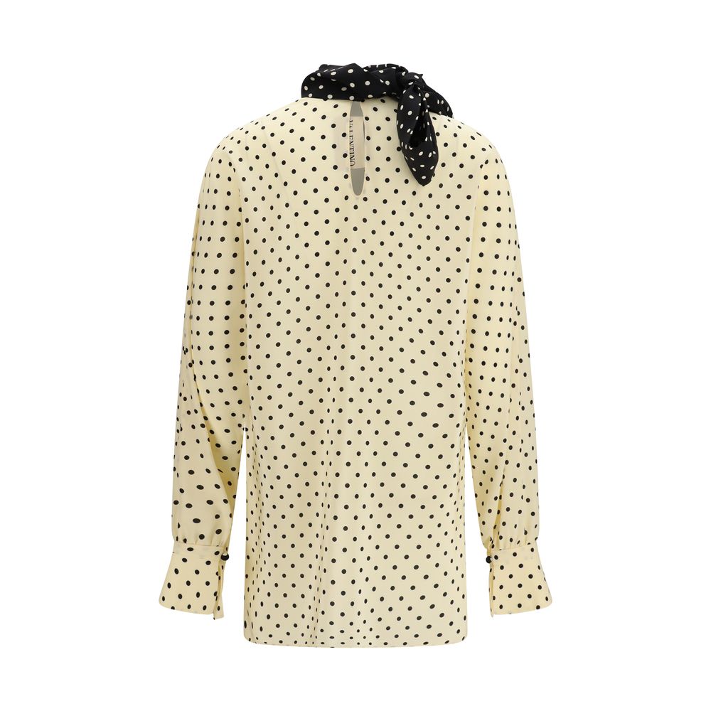 Valentino Beige Silk Blouse | Regal Royce