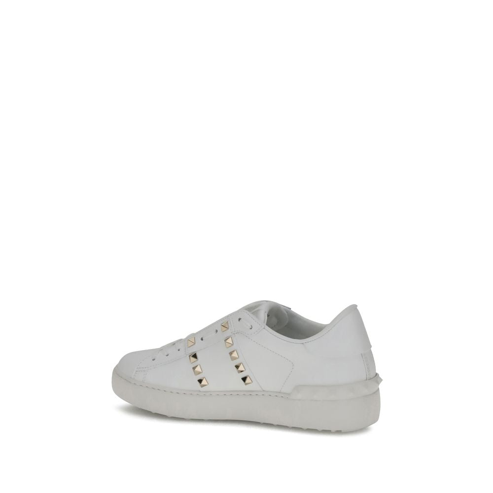 Valentino Garavani White Calf Leather Bos Taurus Sneakers | Regal Royce