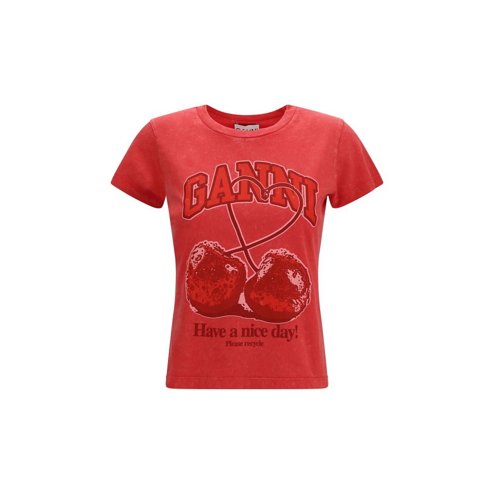 Ganni Multicolor Cotton T-Shirt | Regal Royce