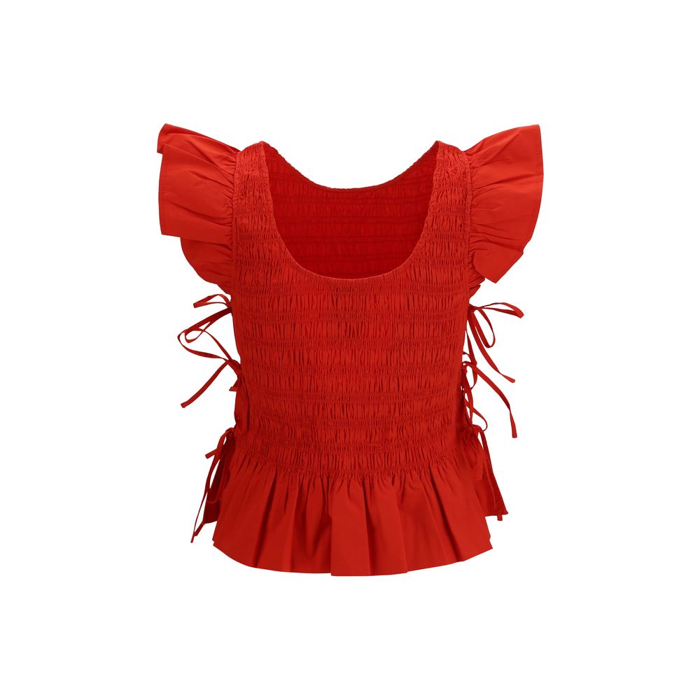 Ganni Multicolor Cotton Blouse | Regal Royce