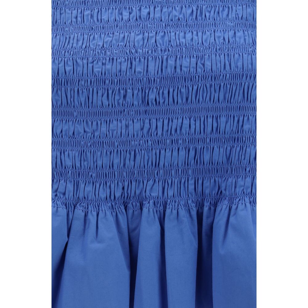 Ganni Blue Cotton Blouse | Regal Royce