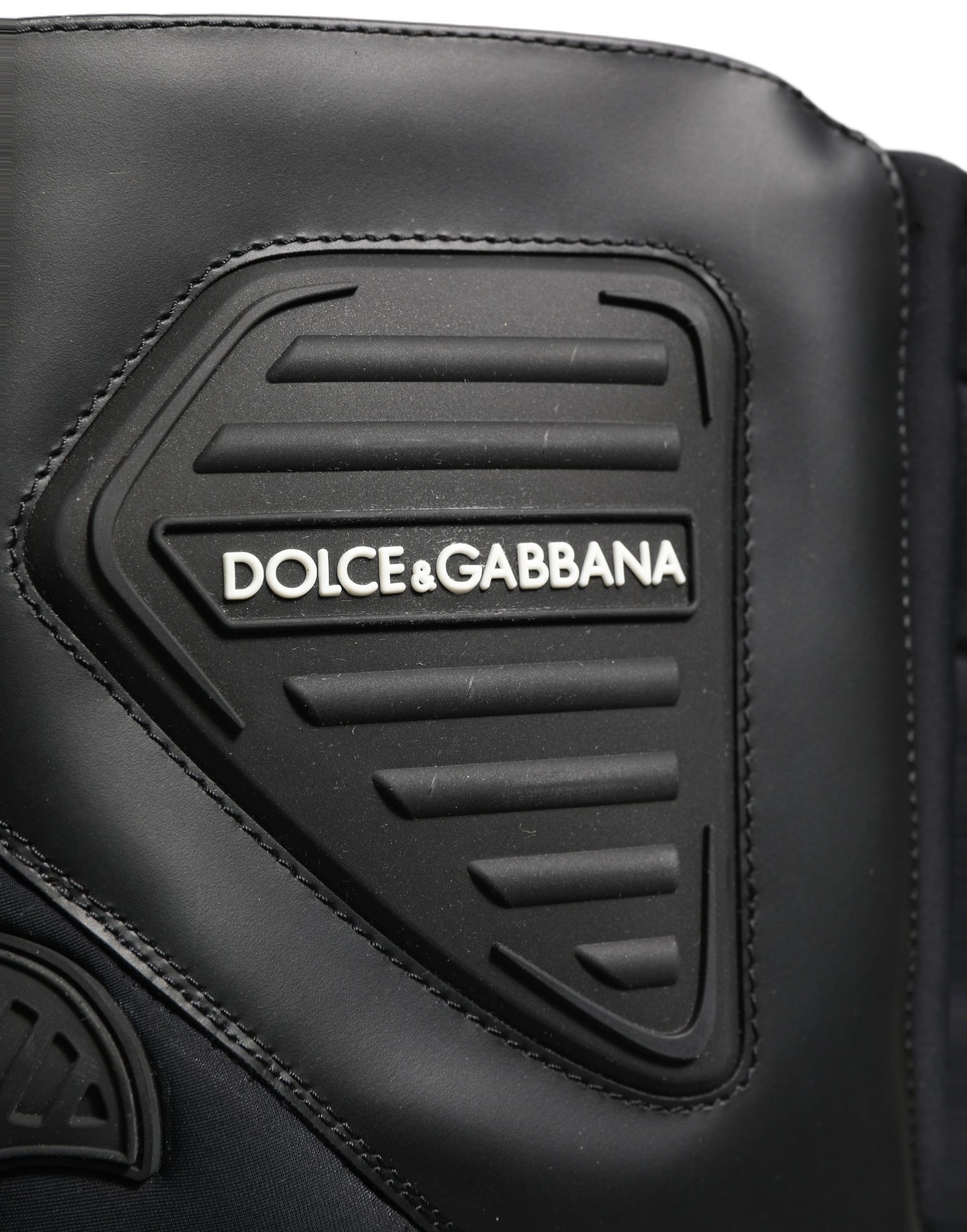 Dolce & Gabbana Black Leather Biker Mid Calf Men Boots Shoes | Regal Royce