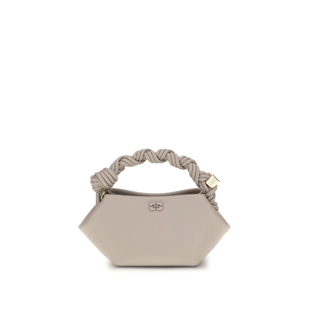 Ganni Gray Recycled Leather Handbag | Regal Royce