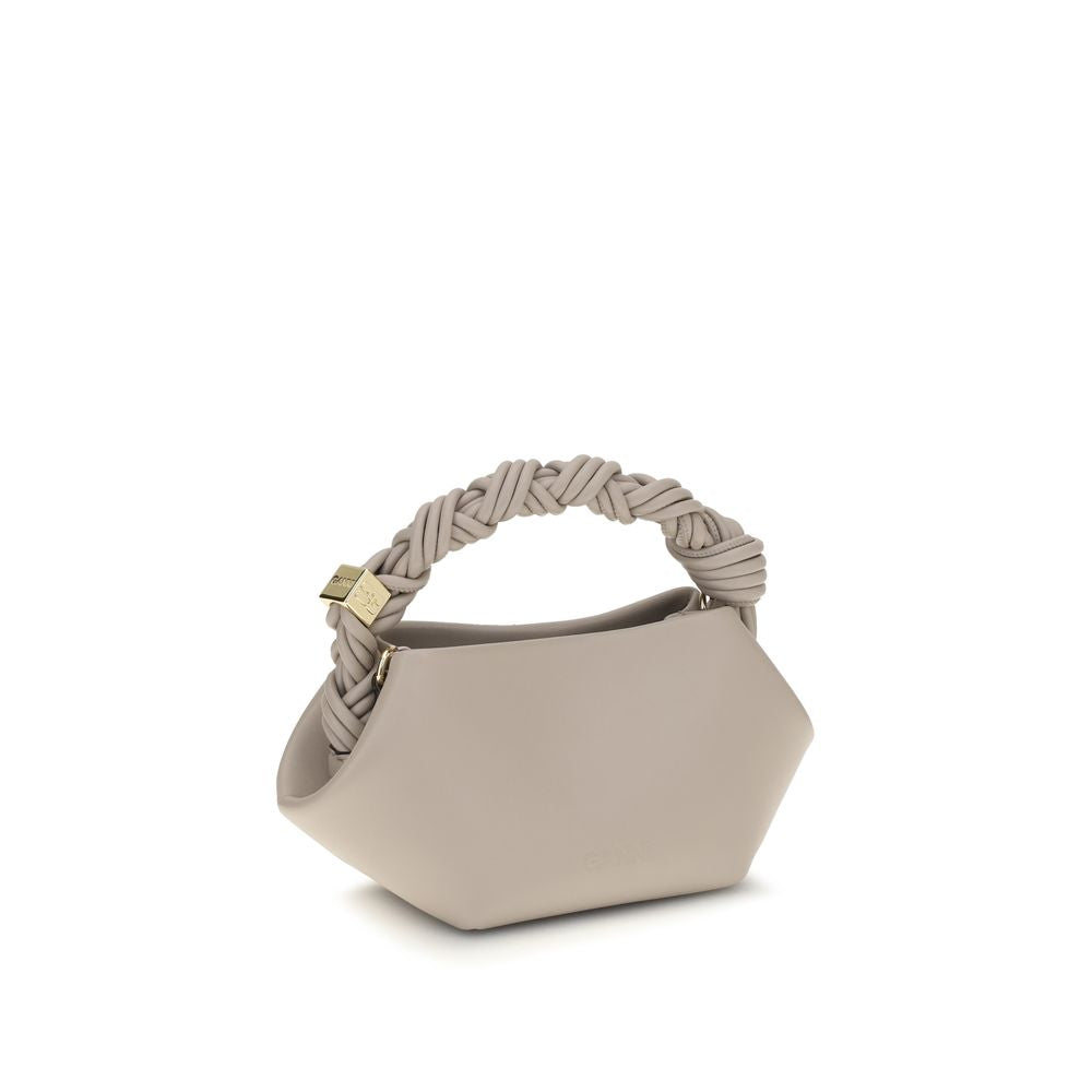 Ganni Gray Recycled Leather Handbag | Regal Royce