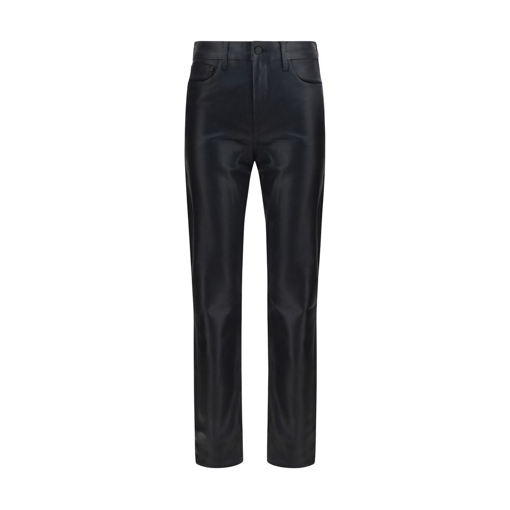 L'Agence Black Leather Pants | Regal Royce