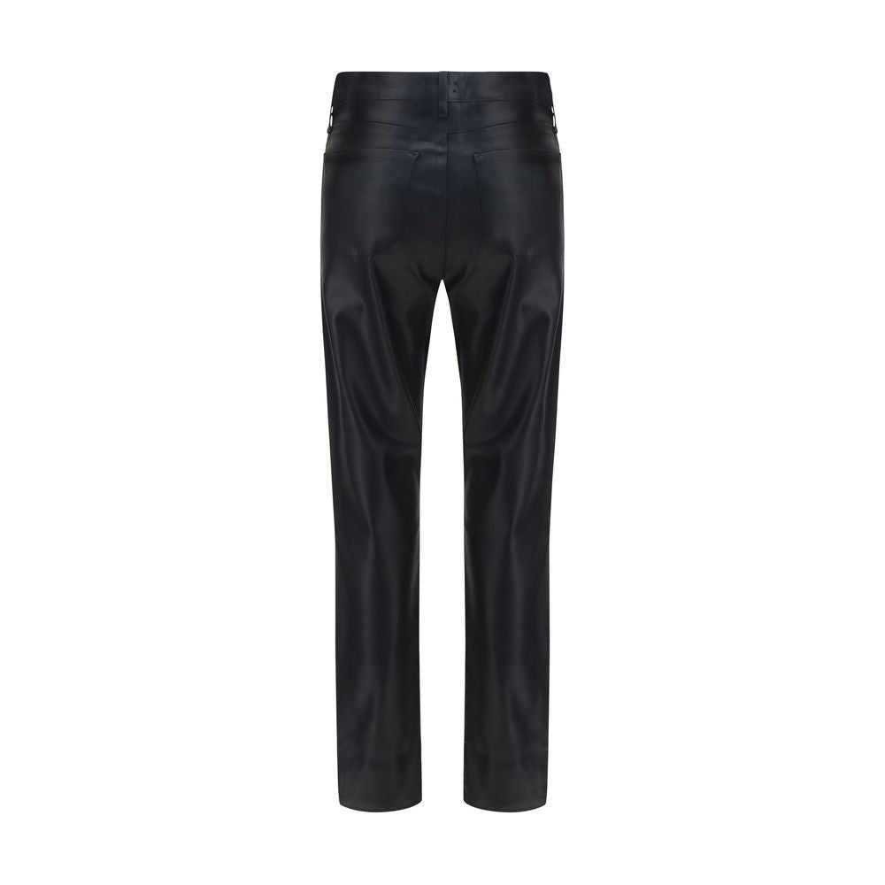 L'Agence Black Leather Pants | Regal Royce