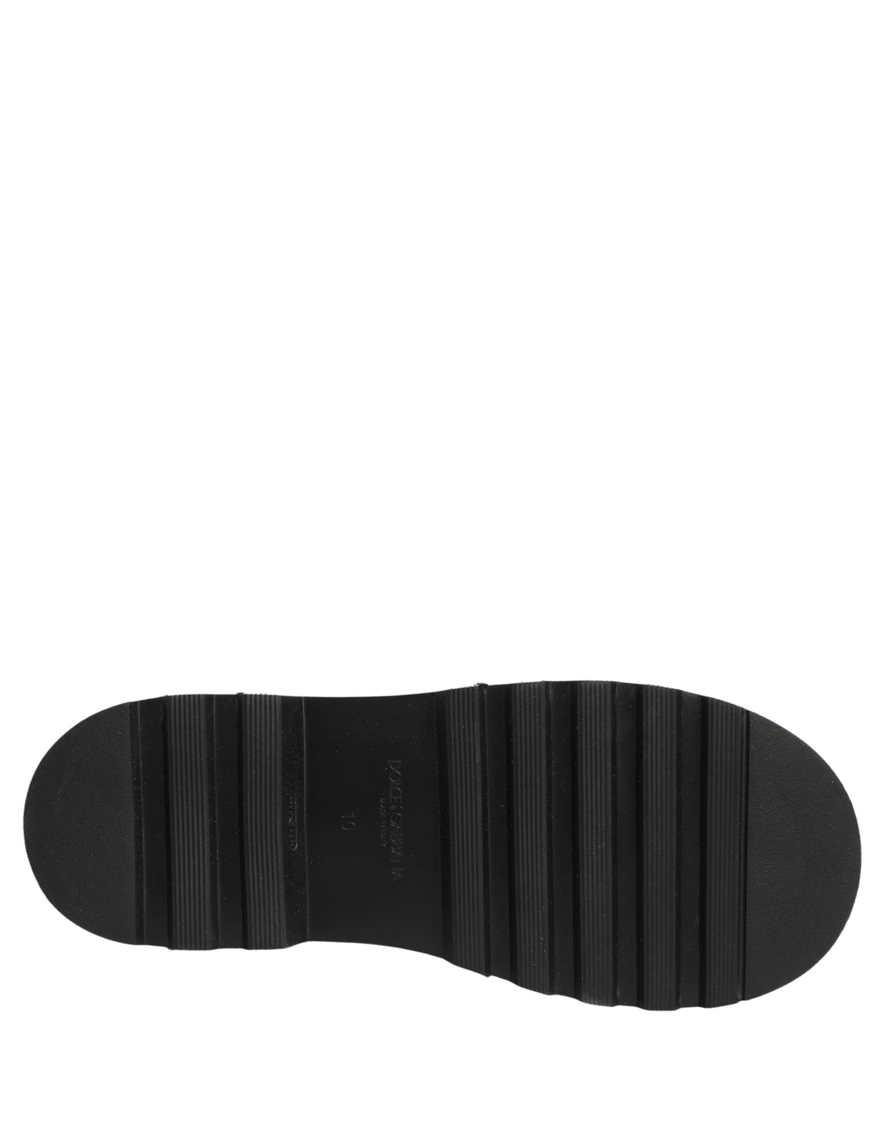 Dolce & Gabbana Black Chelsea Boots Leather Slip On Men Shoes | Regal Royce