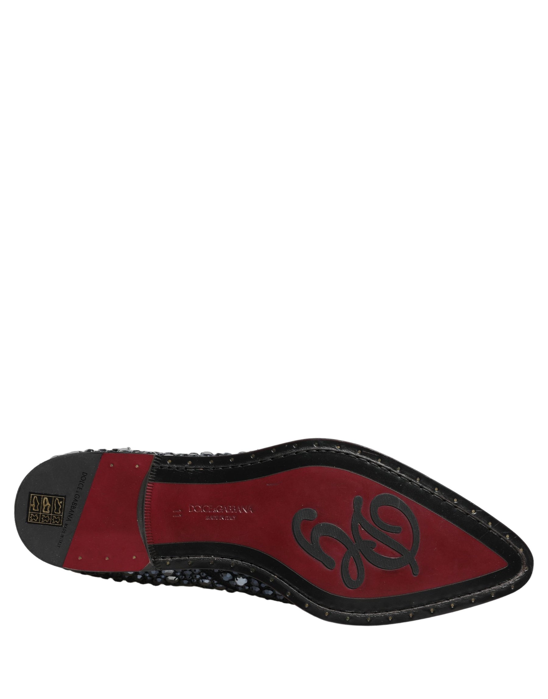 Dolce & Gabbana Black Embellished Chelsea Ankle Boots Shoes | Regal Royce
