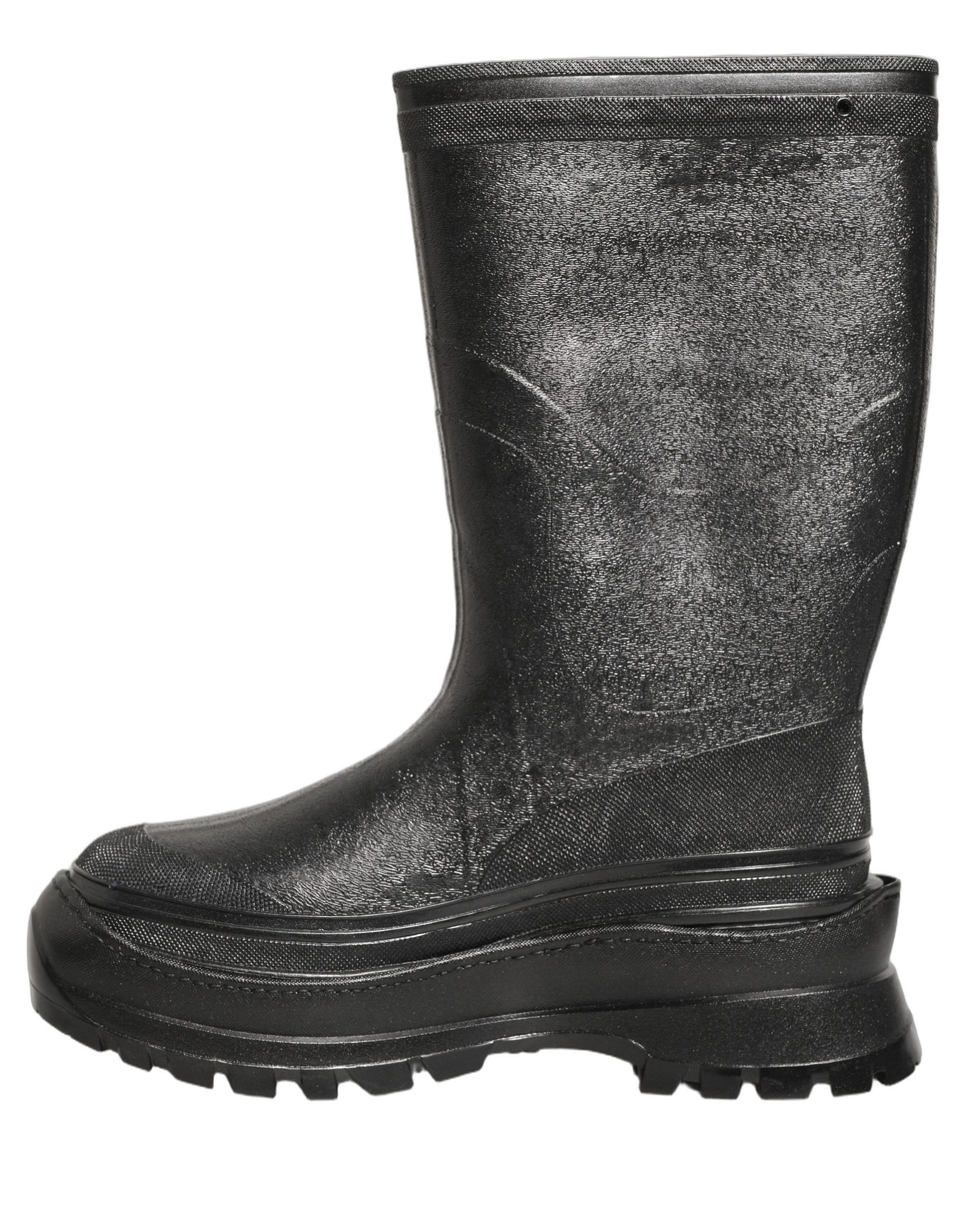 Dolce & Gabbana Black PVC Pull On Rain Boots Men Shoes | Regal Royce