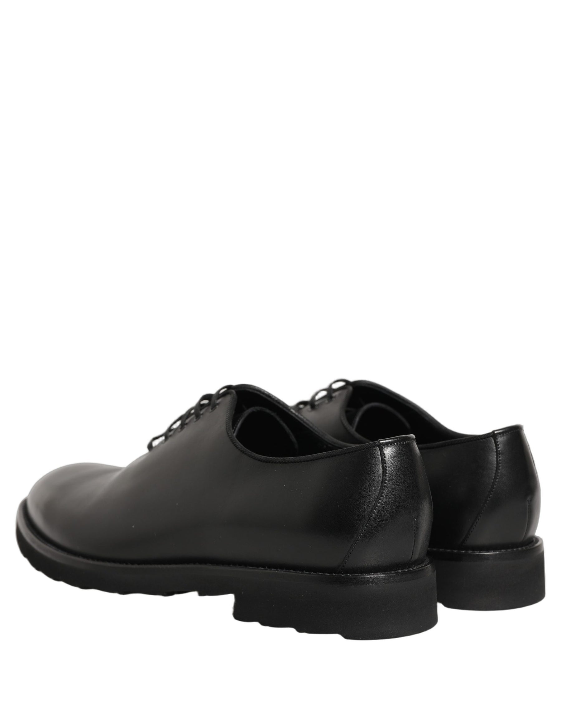 Dolce & Gabbana Black Leather Men Oxford Dress Formal Shoes | Regal Royce