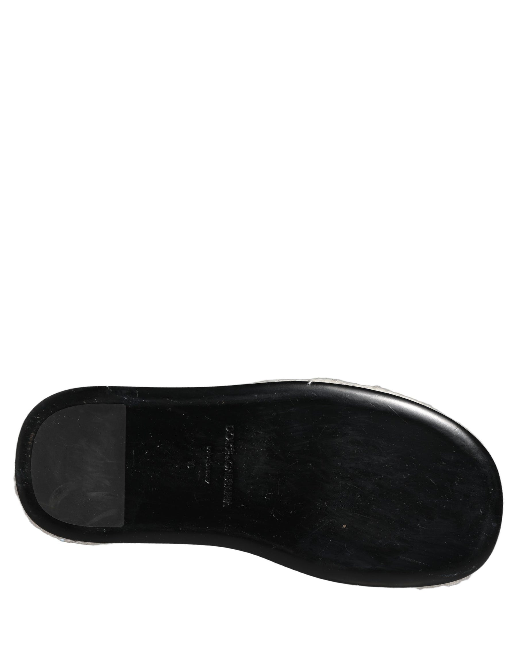 Dolce & Gabbana White Faux Fur Flats Men Slides Sandals Shoes | Regal Royce
