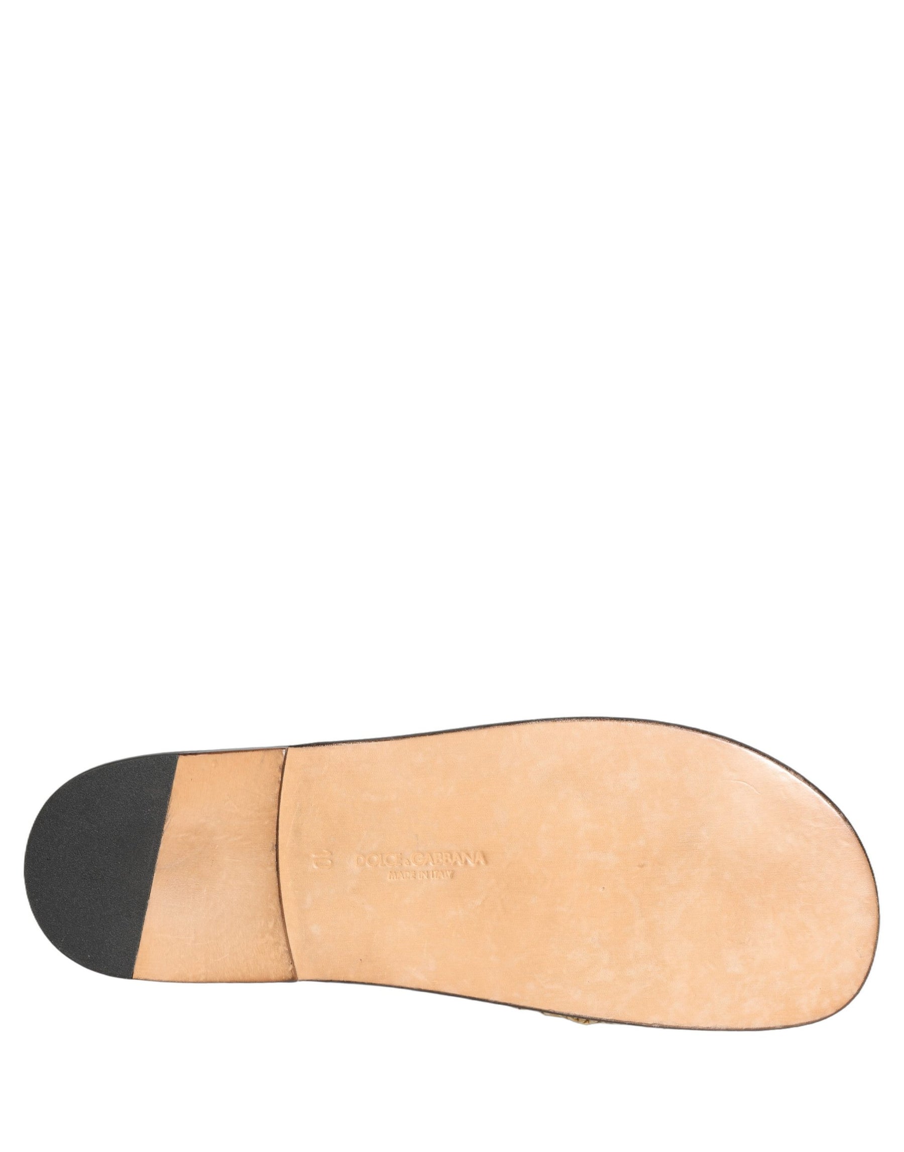 Dolce & Gabbana Beige Straw Raffia Slides Sandals Flats Shoes | Regal Royce