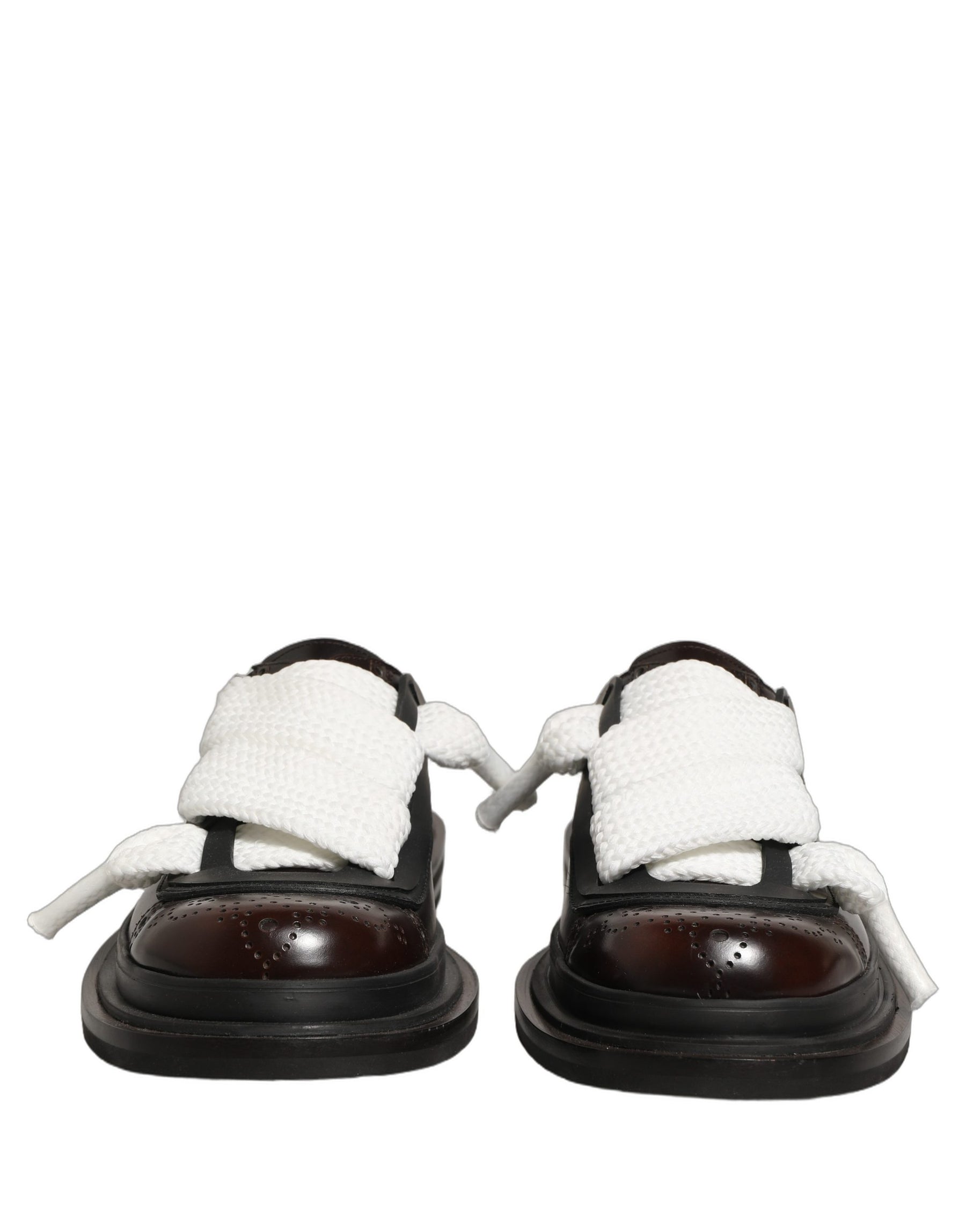 Dolce & Gabbana Brown Leather Slip On Flat Sandals Men Shoes | Regal Royce