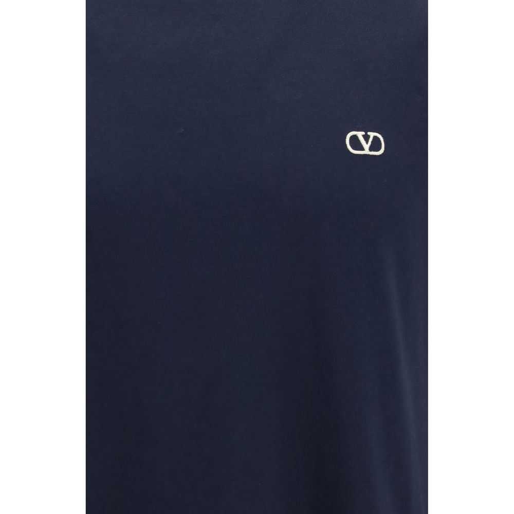Valentino Blue Cotton T-Shirt | Regal Royce