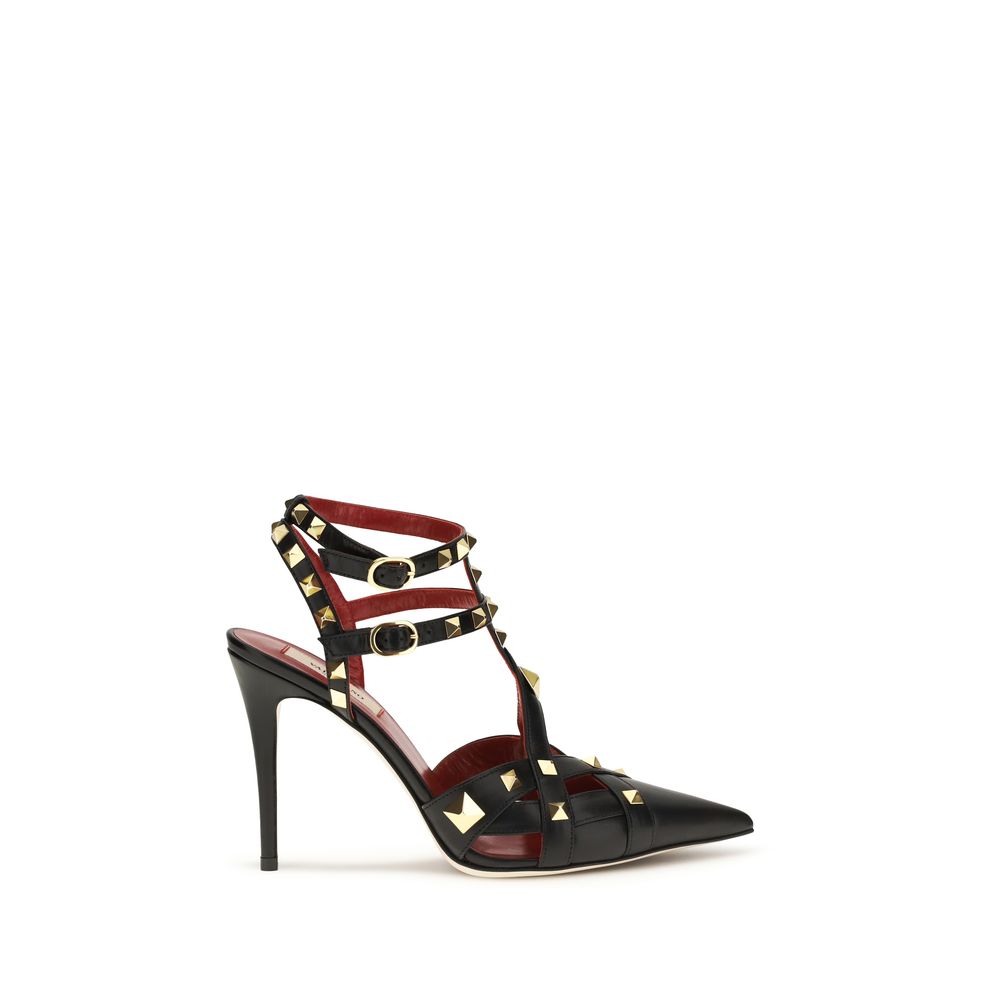 Valentino Garavani Black Goatskin High Heel Pumps | Regal Royce