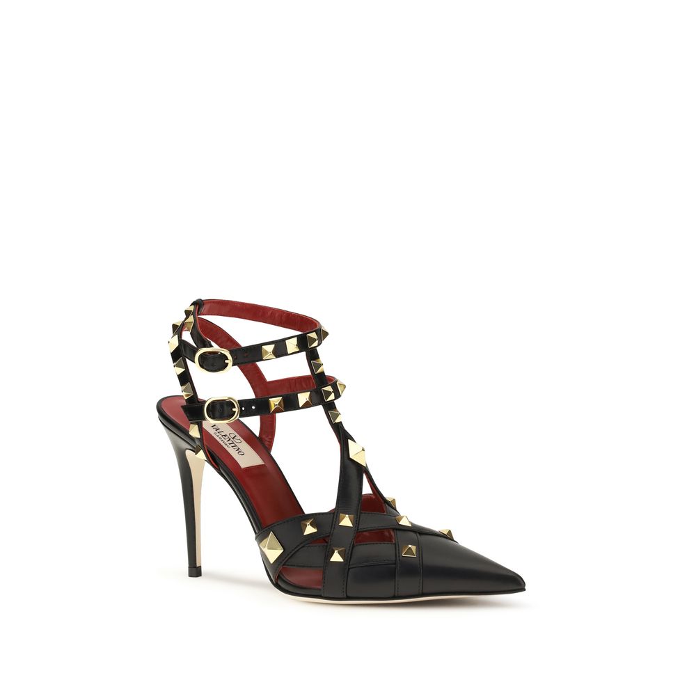 Valentino Garavani Black Goatskin High Heel Pumps | Regal Royce