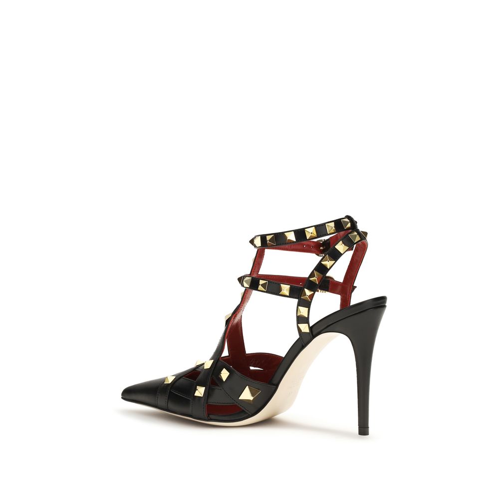 Valentino Garavani Black Goatskin High Heel Pumps | Regal Royce