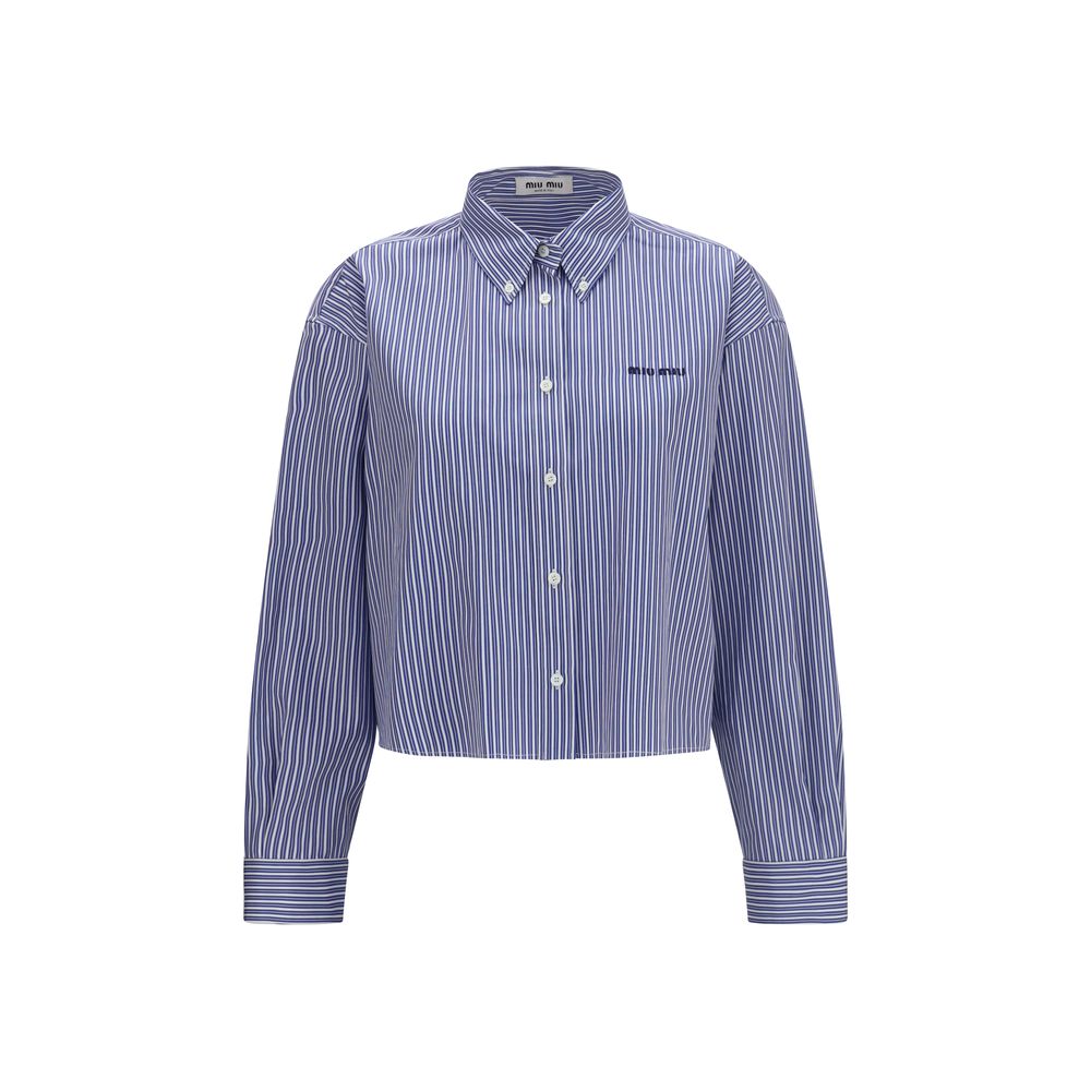 Miu Miu Blue Cotton Dress Shirt | Regal Royce