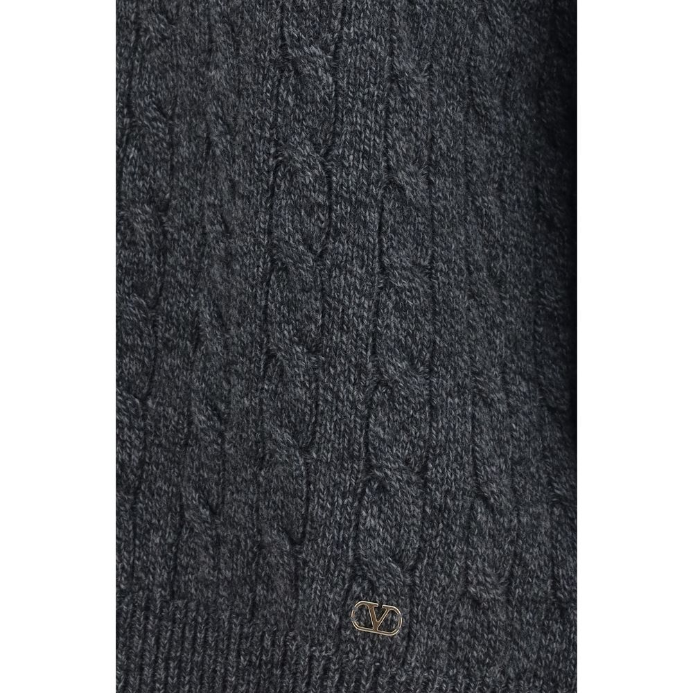Valentino Gray Wool Oves Aries Sweatshirt | Regal Royce