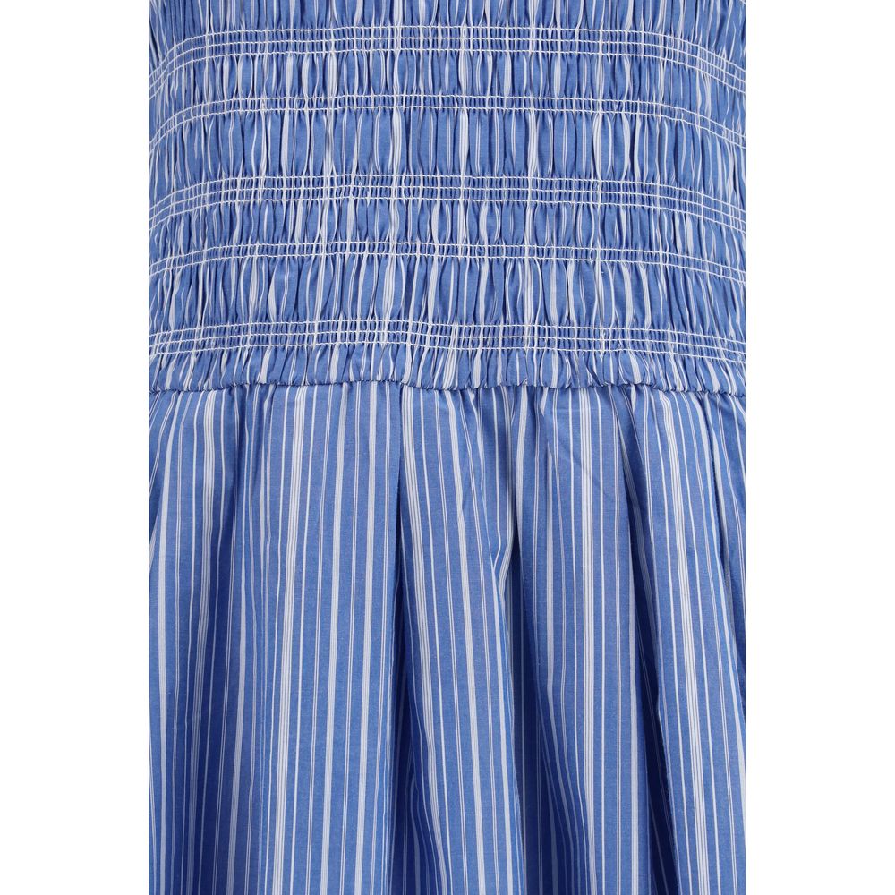 Ganni Blue Cotton Casual Dress | Regal Royce