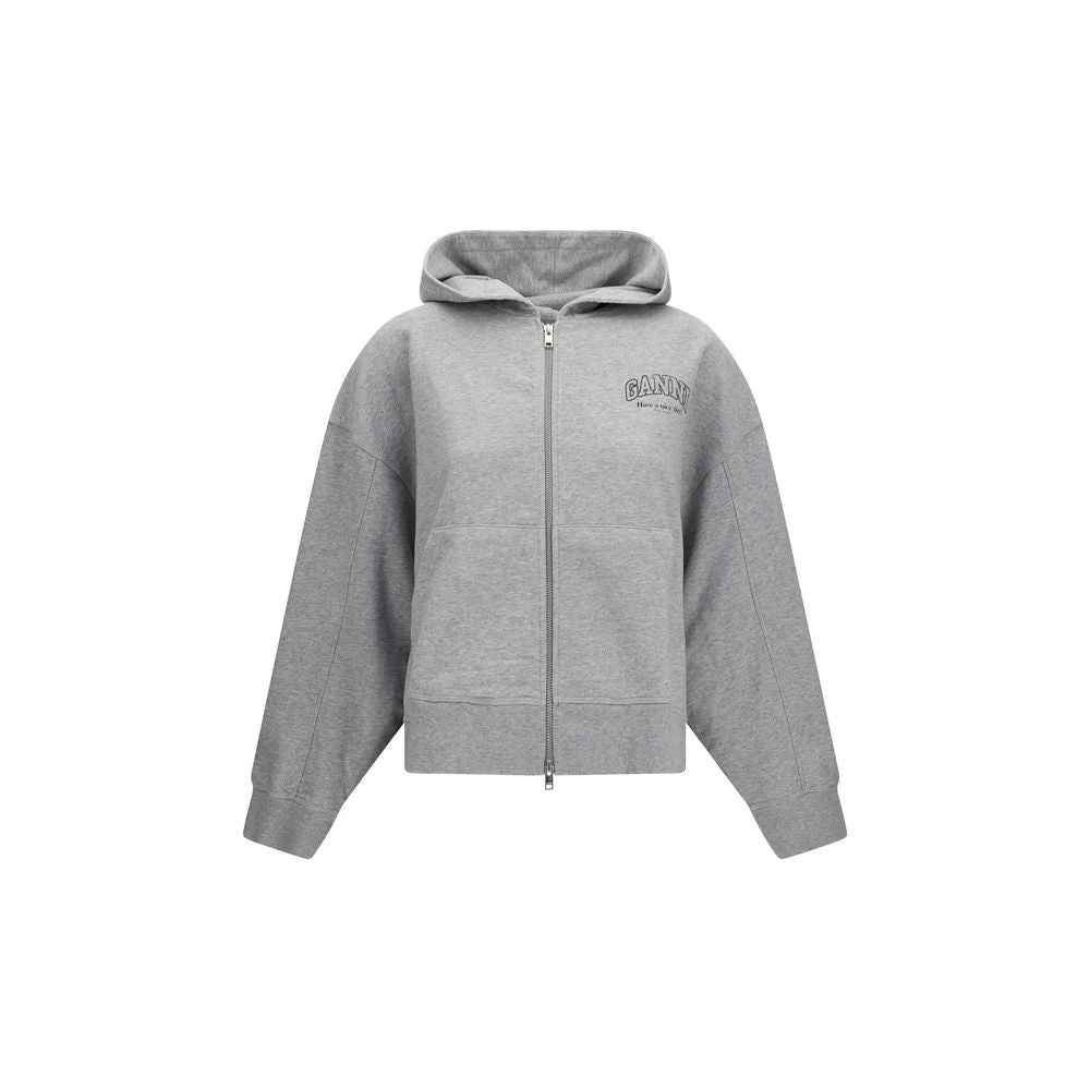 Ganni Gray Cotton Sweatshirt | Regal Royce