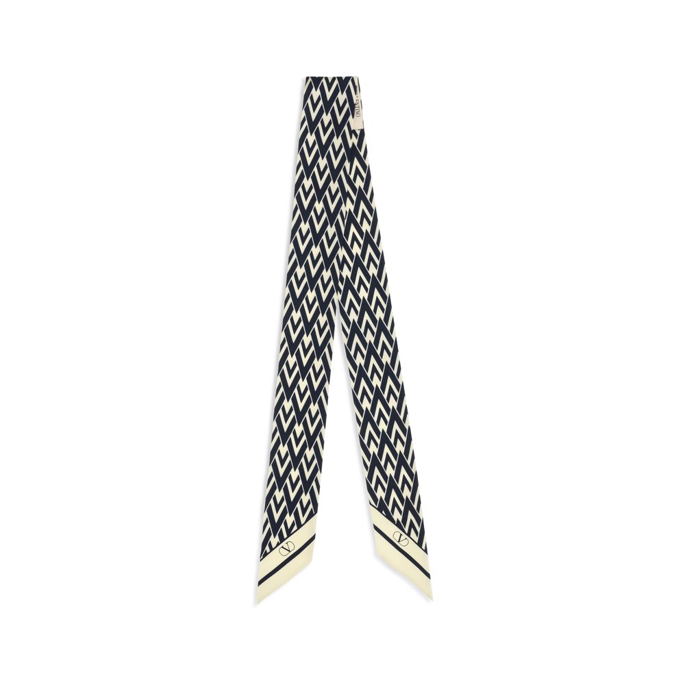 Valentino Garavani Blue Silk Scarf | Regal Royce
