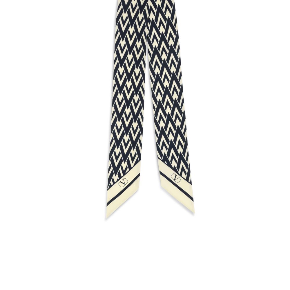 Valentino Garavani Blue Silk Scarf | Regal Royce