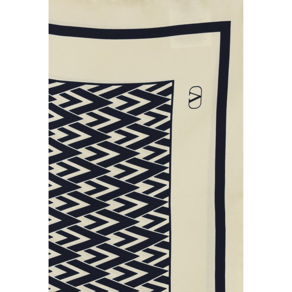 Valentino Garavani Beige Silk Scarf | Regal Royce